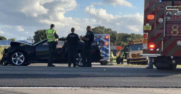 Lee County school bus crash near Fort Myers Shores, driver taken to the hospital as a precaution