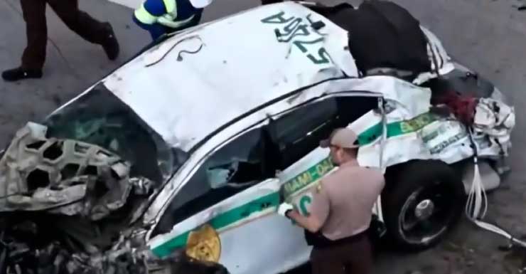MDSO cruiser crash shuts down NW 22nd Ave. near 75th St. in NW Miami-Dade; deputy stable