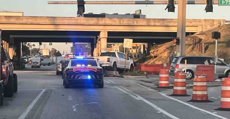 Traffic slow on CR 484 after early morning crash