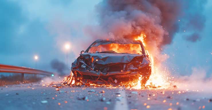 Vehicle catches fire on Florida’s Turnpike in Osceola County