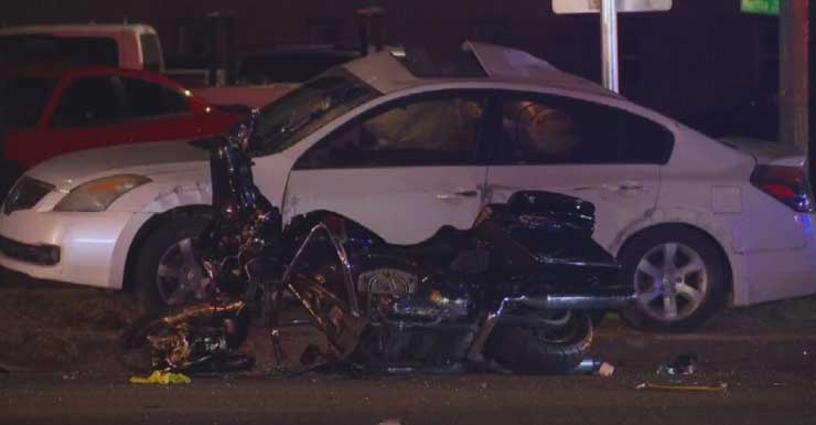 3 hospitalized after crash involving motorcycle in Pensacola on New Warrington Road