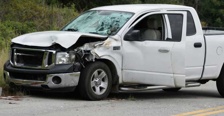 68-year-old from Savannah dies when pick-up truck veers into treeline off I-95 in St. Johns County: Florida Highway Patrol.