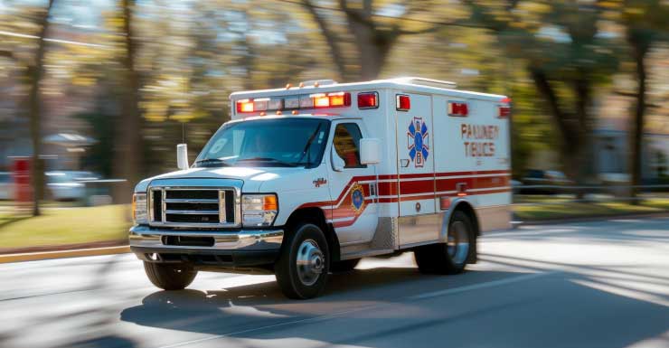 Ambulance with patient inside involved in 3-vehicle crash in Bradenton: police