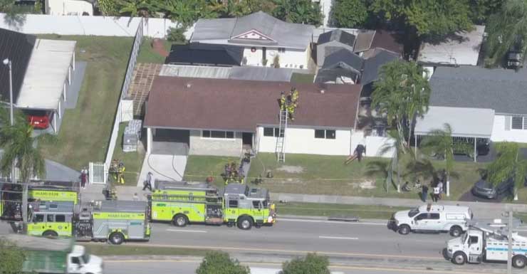 Arson detectives investigate southwest Miami-Dade house fire that left 2 hospitalized