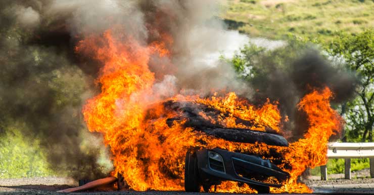 Body found inside burning car in Hillsborough County