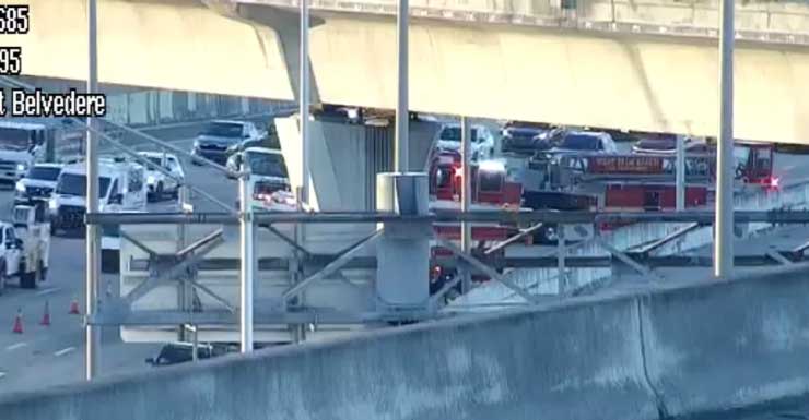 Crash on I-95 North in West Palm Beach blocks traffic