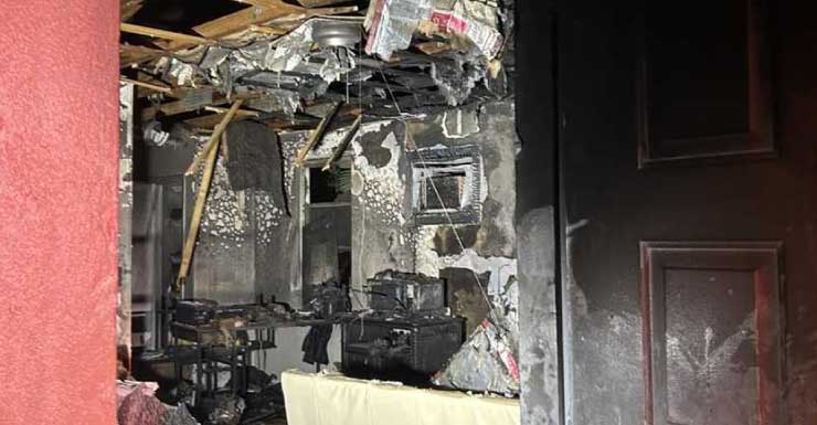 Crews respond to overnight Naples structure fire; woman escapes through window