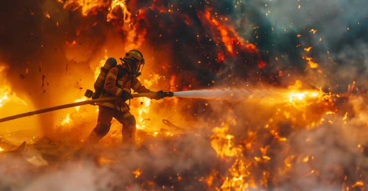 Firefighter suffers medical emergency while battling Cedar Key house fire