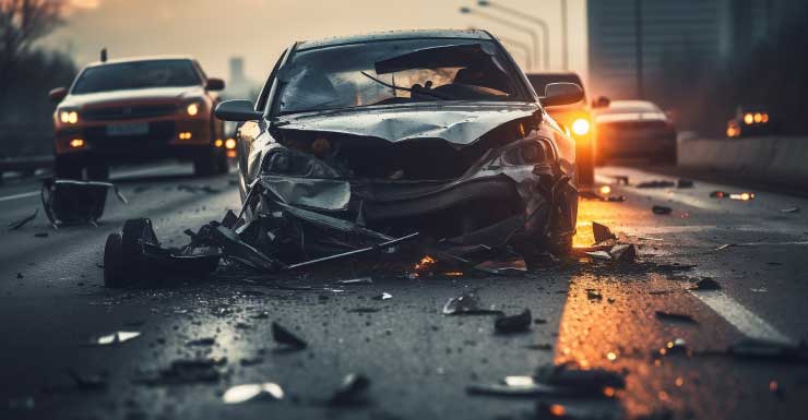 Gunman sought after 2 hurt in fiery Fort Pierce crash