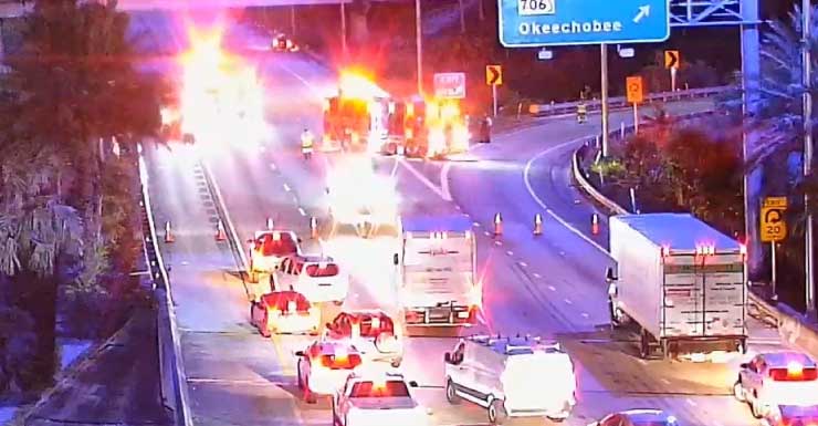 Lanes on I-95 North in Jupiter reopen after crash with injuries