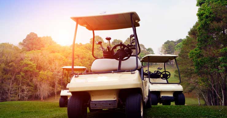 Man accused of 'brake-check' crash, dragging victim for 50-100 yards on back of golf cart