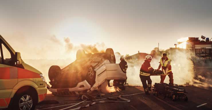 Rollover crash shuts down part of I-4 westbound near SeaWorld