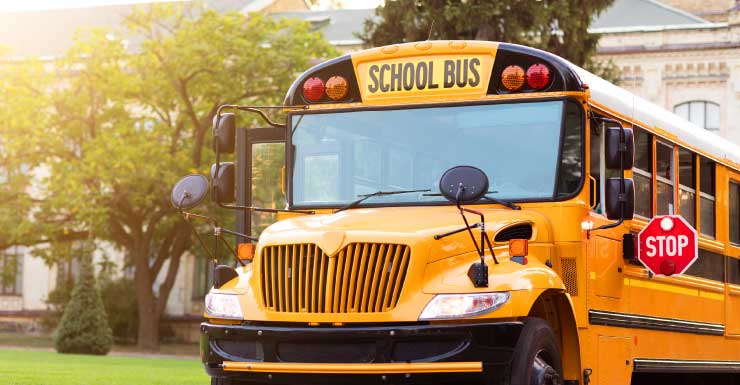 School bus involved in crash near Charlotte High School