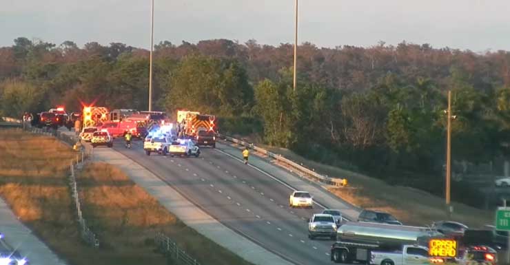UPDATE: NB I-75 at Immokalee Rd. reopened after serious crash