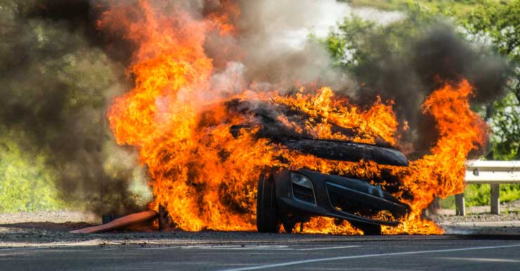Vehicle fire on I-95 North in Boca Raton closes express lanes