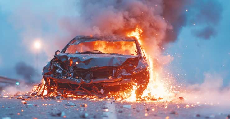 Car catches fire in Home Depot parking lot in Destin