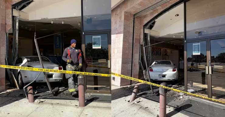 Car crashes into building along East Colonial Drive in Orlando