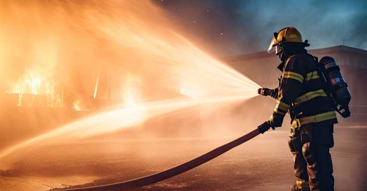 Crews battle fire inside home's garage along Spoonbill Lane in Gateway