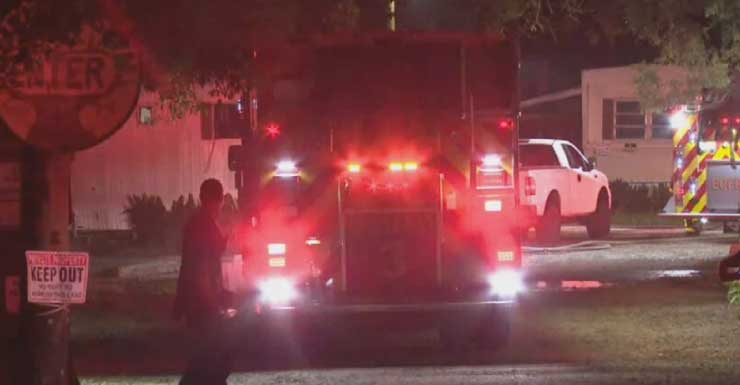 Escambia County mobile home fire leaves structure a total loss