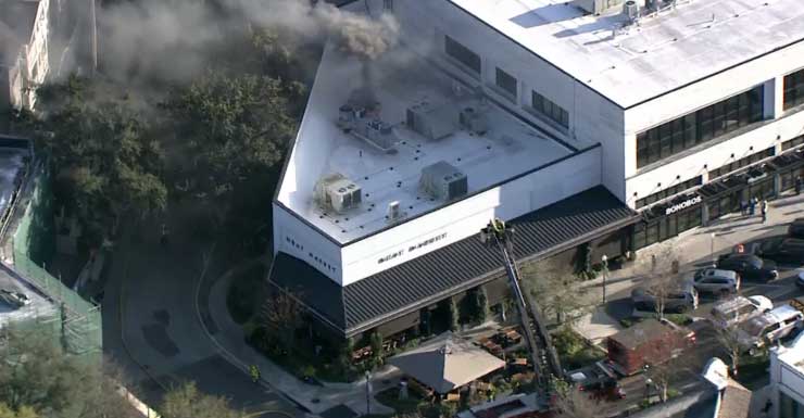 Fire at Hyde Park Village restaurant sends plume of smoke into air