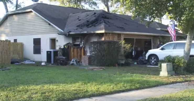 House fire displaces 4 in Orange County