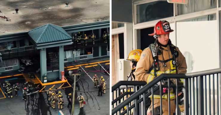LaCrosse Fire Department releases video of Alachua motel fire
