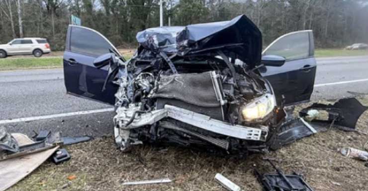 One injured in two-vehicle crash in Cantonment