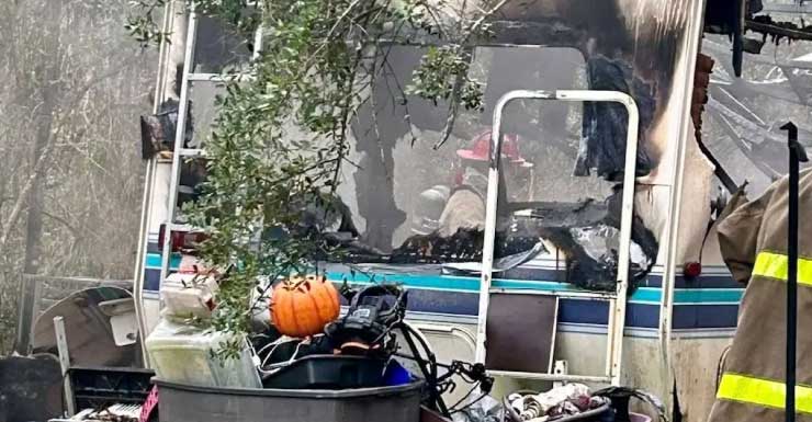 RV fire in Choctaw Beach under investigation