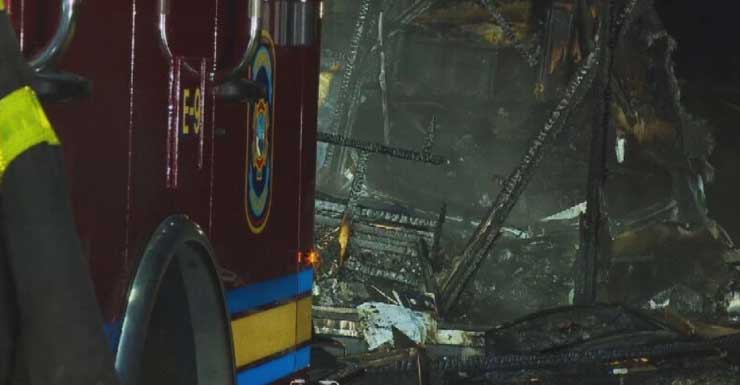 RV fire in Escambia County closes one southbound lane on South Century Boulevard