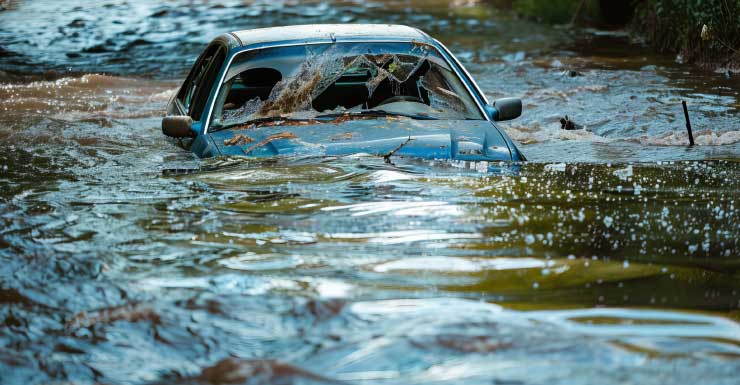 SUV plunges into canal in Tamarac after steering wheel locks; driver expected to be OK
