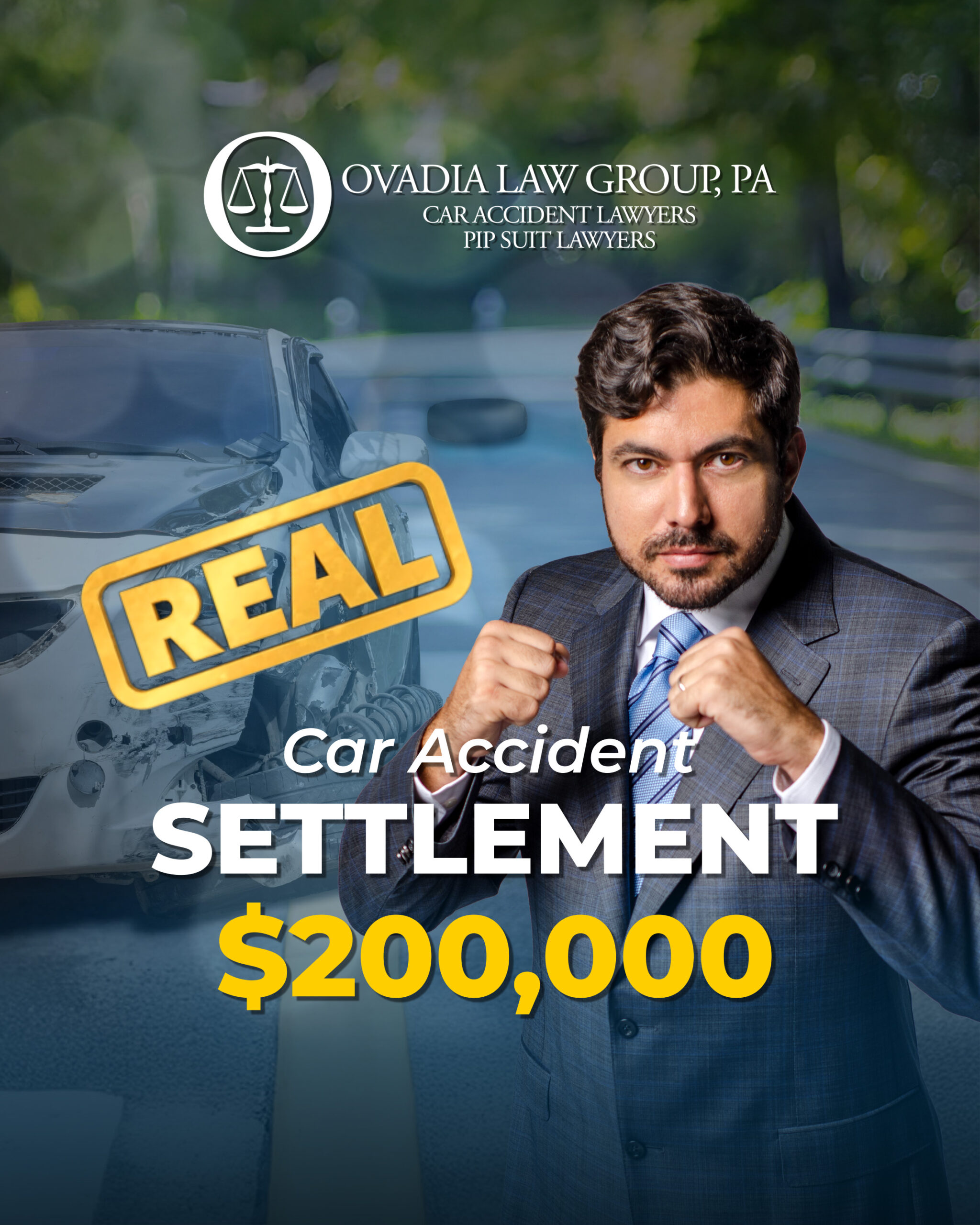 Settlemen Car accident 200,000-