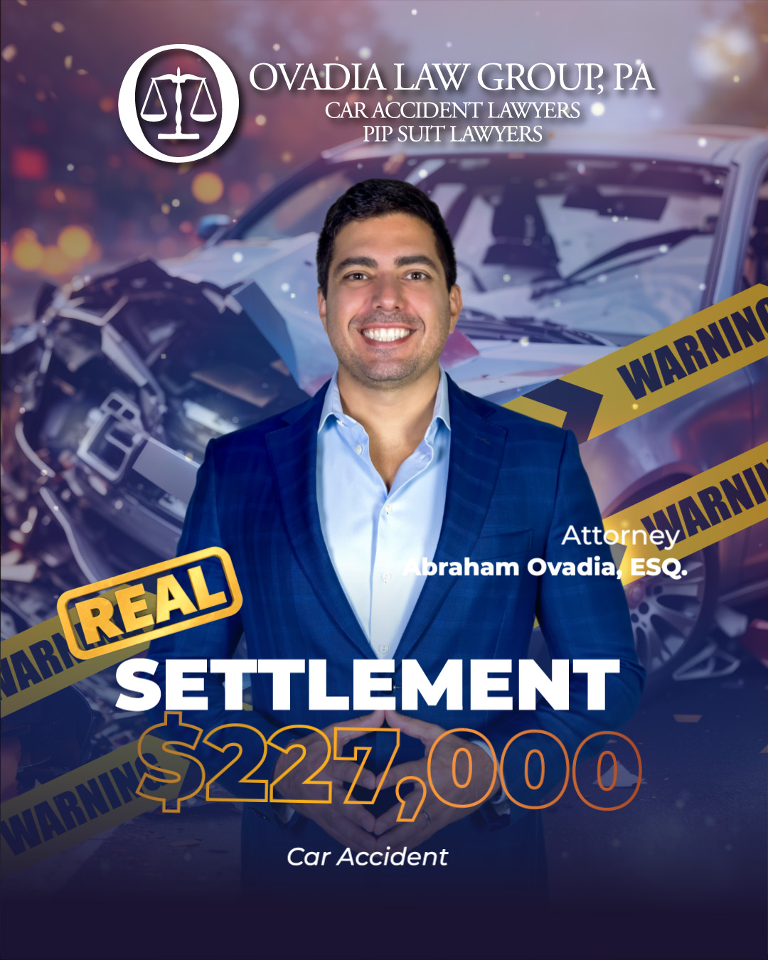 Settlemen Car accident 227,000