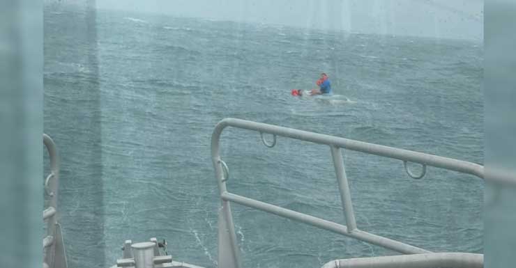 Teens rescued after small boat capsized off of New Smyrna Beach