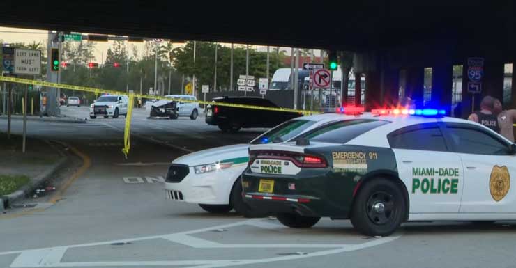 Unmarked MDSO vehicle involved in crash near I-95 ramp