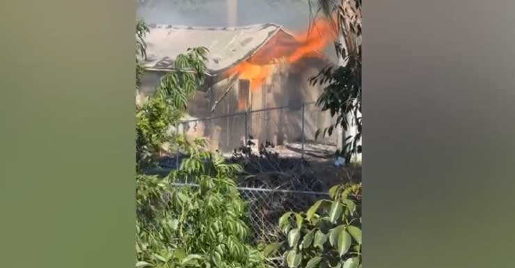 1 hospitalized after house fire on Apollo Drive in Lee County