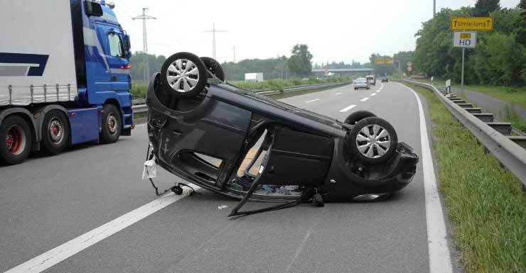1 person dead, 6 hospitalized in rollover crash on turnpike near Boynton Beach