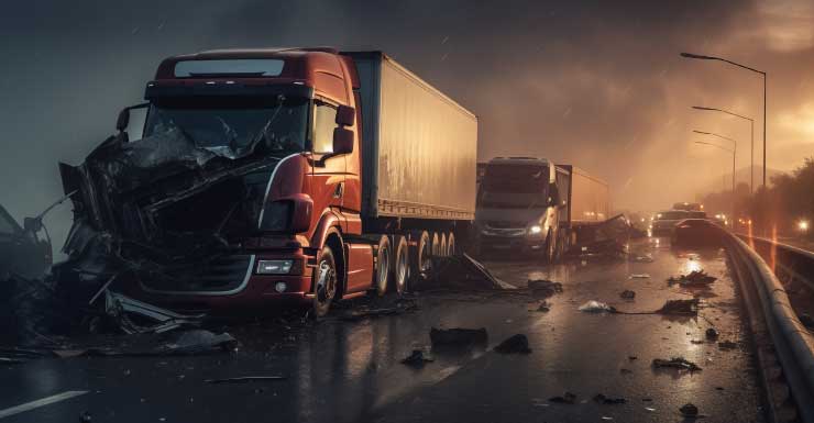 1 seriously injured in crash involving 4 semis on I-75 in Marion County