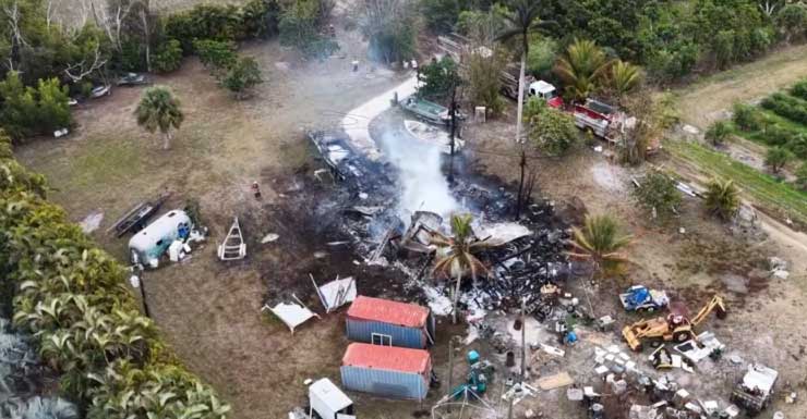 Crews battle residential structure fire on Rat Road in Bokeelia