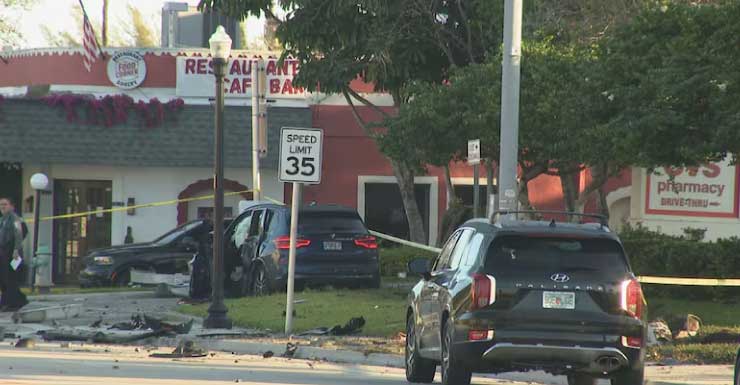 Driver, pedestrian hospitalized following Hollywood crash