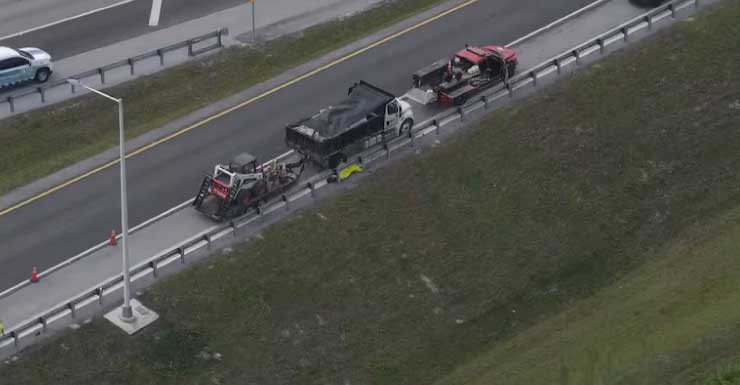 FHP: Dump truck tire ruptures on Dolphin Expressway, killing driver