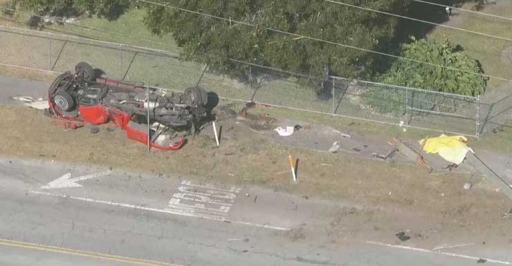 GRAPHIC VIDEO: 1 dead, 1 injured after crash in southern Miami-Dade