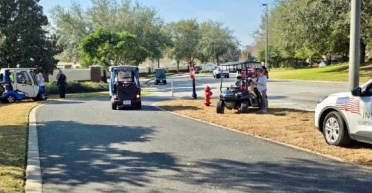 Golf cart driver transported to hospital after crash in The Villages