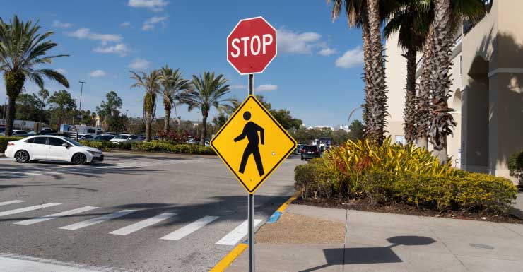 One person in hospital after crash involving pedestrian on Cleveland Avenue