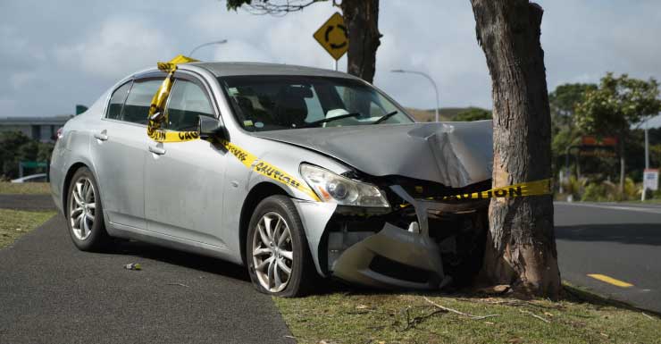 One person injured after vehicle hits tree near Fairfield Drive in Escambia County