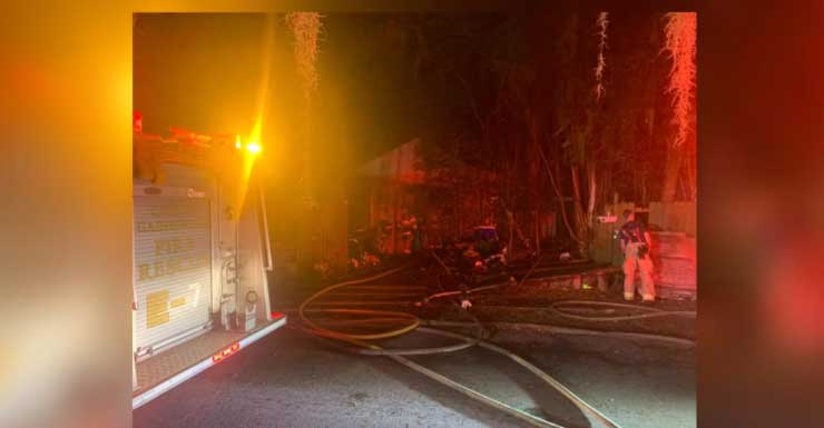 Shed fire extinguished in Gainesville