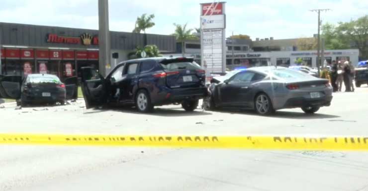8 hospitalized after multi-vehicle crash in West Miami-Dade