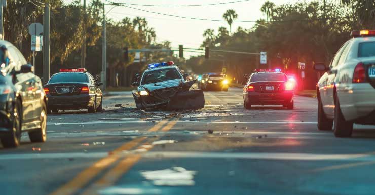 Crash involving patrol car disrupts traffic at busy Boynton Beach intersection