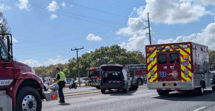 Multi-vehicle accident temporarily blocks lanes on U.S. 441 in Fruitland Park
