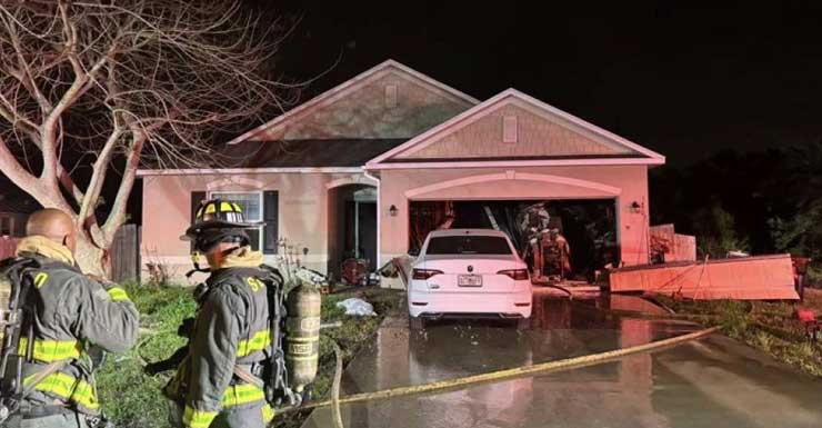 Resident hospitalized, dog killed in overnight house fire in Port St. Lucie