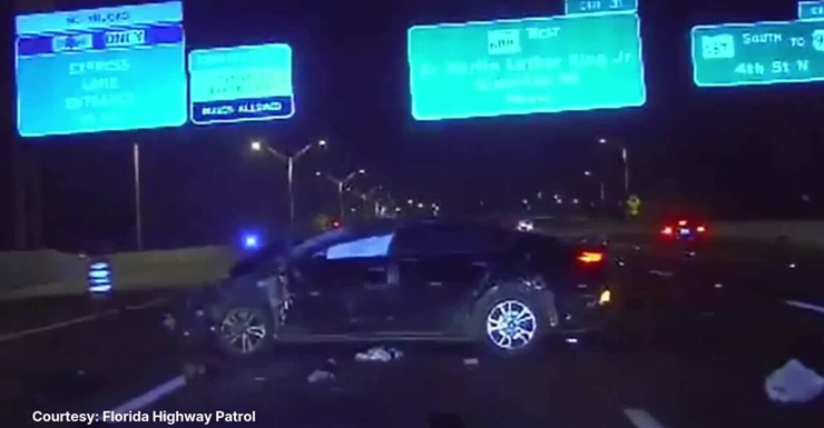 Tampa woman charged after 132 mph chase, crashing and kicking troopers FHP